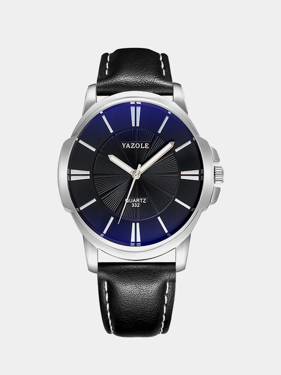 Серый меланж мужские часы Yazole 332, в подарочной коробке