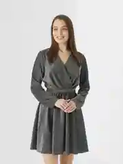 Угольный платье женское короткое, вечернее