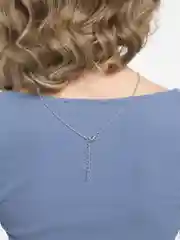 Серебряный цепочка на шею с подвеской в виде Ритма сердца