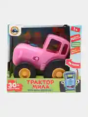 Игрушка-каталка "Трактор Мила Синий Трактор" музыкальная, 30 песен и фраз, свет