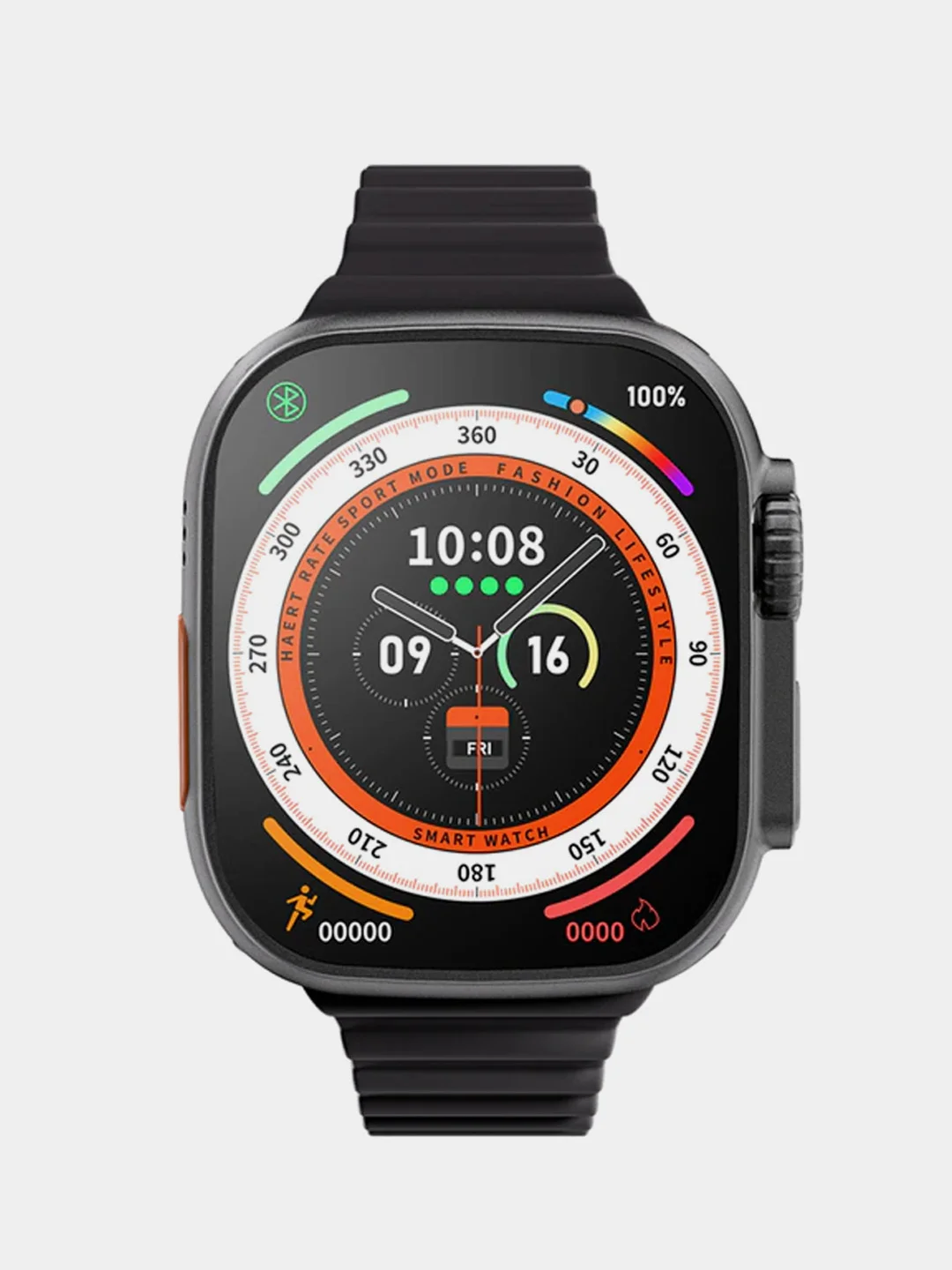 Черный смарт-фитнес часы DT No.1 Smart  Whats 8 ULTRA, 49mm
