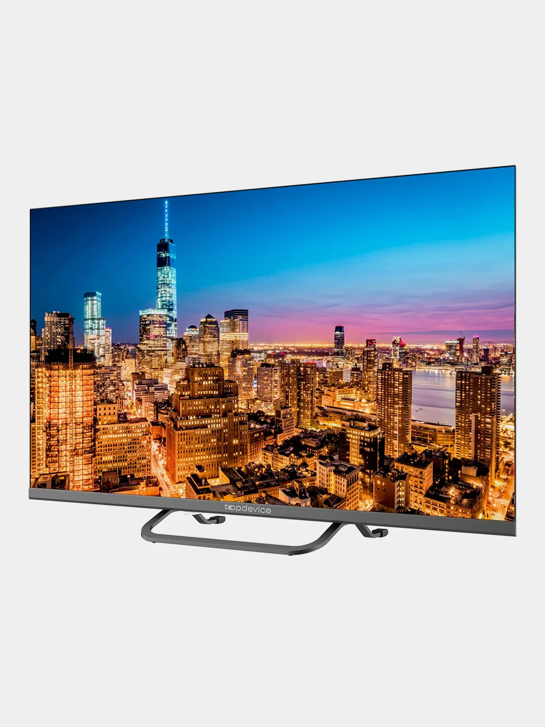 Серый телевизор LED 32" Topdevice Frameless 32BS04H, серый, HD Ready/Smart TV/Wi-Fi