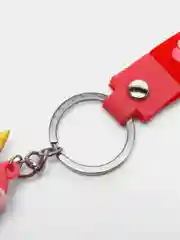 Кораллово-розовый брелок для ключей, сумок, рюкзаков/Силиконовыйбрелок/Аниме/ Hello Kitty/Кролик/Куроми