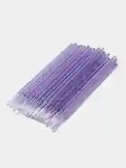 Фиолетовый микробраши для бровей и ресниц, 100 штук