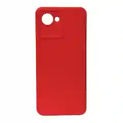 Красный чехол на Realme C31, с защитой камеры