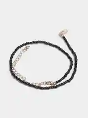 Черный ожерелье женское, из бисера
