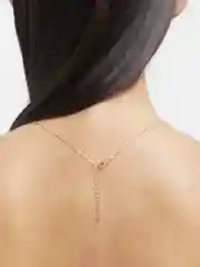 Золотой женская цепочка с маленьким сердцем