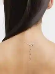 Серебряный женская цепочка с маленьким сердцем