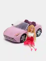 Розовый кукла с автомобилем