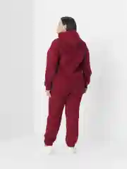 Багровый спортивный костюм, женский, с начесом