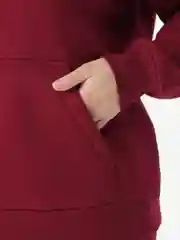 Багровый спортивный костюм, женский, с начесом