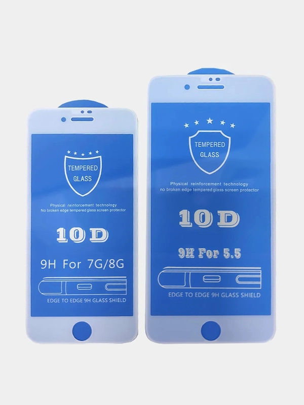 Защитное стекло 10D для iPhone XR, 11, 12, 13, 14, Pro, Max, mini, 6, 6s, 7, 8, Plus, XS