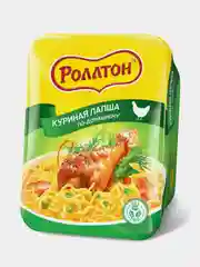 Лапша "Роллтон" б/п 90г Куриная По-домашн.(лоток) 2шт