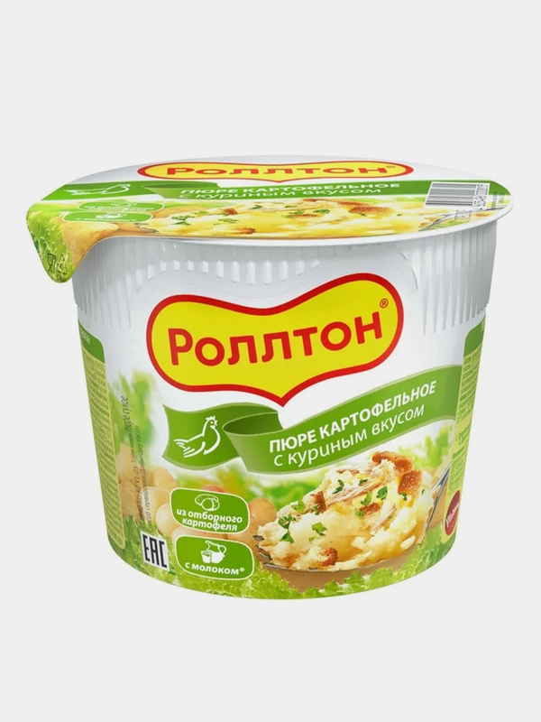 Пюре "Роллтон" б/п 40 г курица 2шт