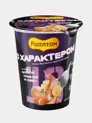 Лапша "Роллтон" б/п 70г со вкусом вареной креветки К пиву (в стаканчике) 2шт