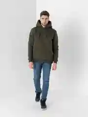 Хаки толстовка с капюшоном, унисекс