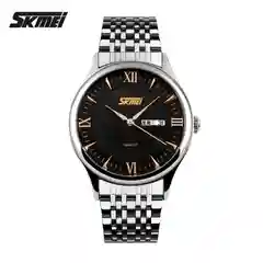 Черный мужские наручные часы Skmei 9091 в подарочной упаковке