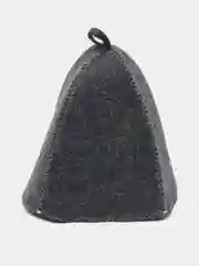Горчичный шапка банная, классическая, с вышивкой