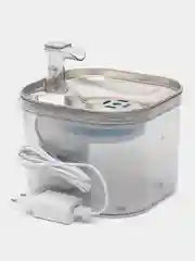 Поилка автоматическая для кошек и собак, квадратная, прозрачная