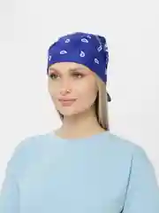Синий бандана унисекс, с классическим принтом
