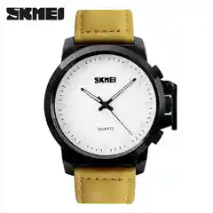 Желтый мужские наручные часы Skmei 1208 в подарочной упаковке