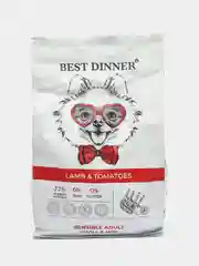 Корм сухой Best Dinner Adult Mini для мелких пород собак, ягненок с томатами, 3 кг