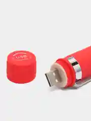 Красный фонарик ручной с USB-зарядкой и зумом, светодиодный