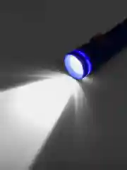 Синий фонарик ручной с USB-зарядкой и зумом, светодиодный