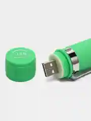 Зеленый фонарик ручной с USB-зарядкой и зумом, светодиодный