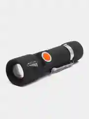 Синий фонарик ручной с USB-зарядкой и зумом, светодиодный