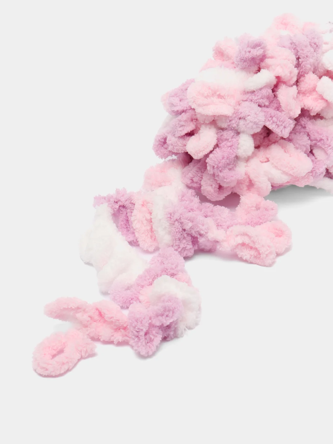 Сиреневый пряжа Alize Puffy Color, петельки, 5 штук, микрополиэстер