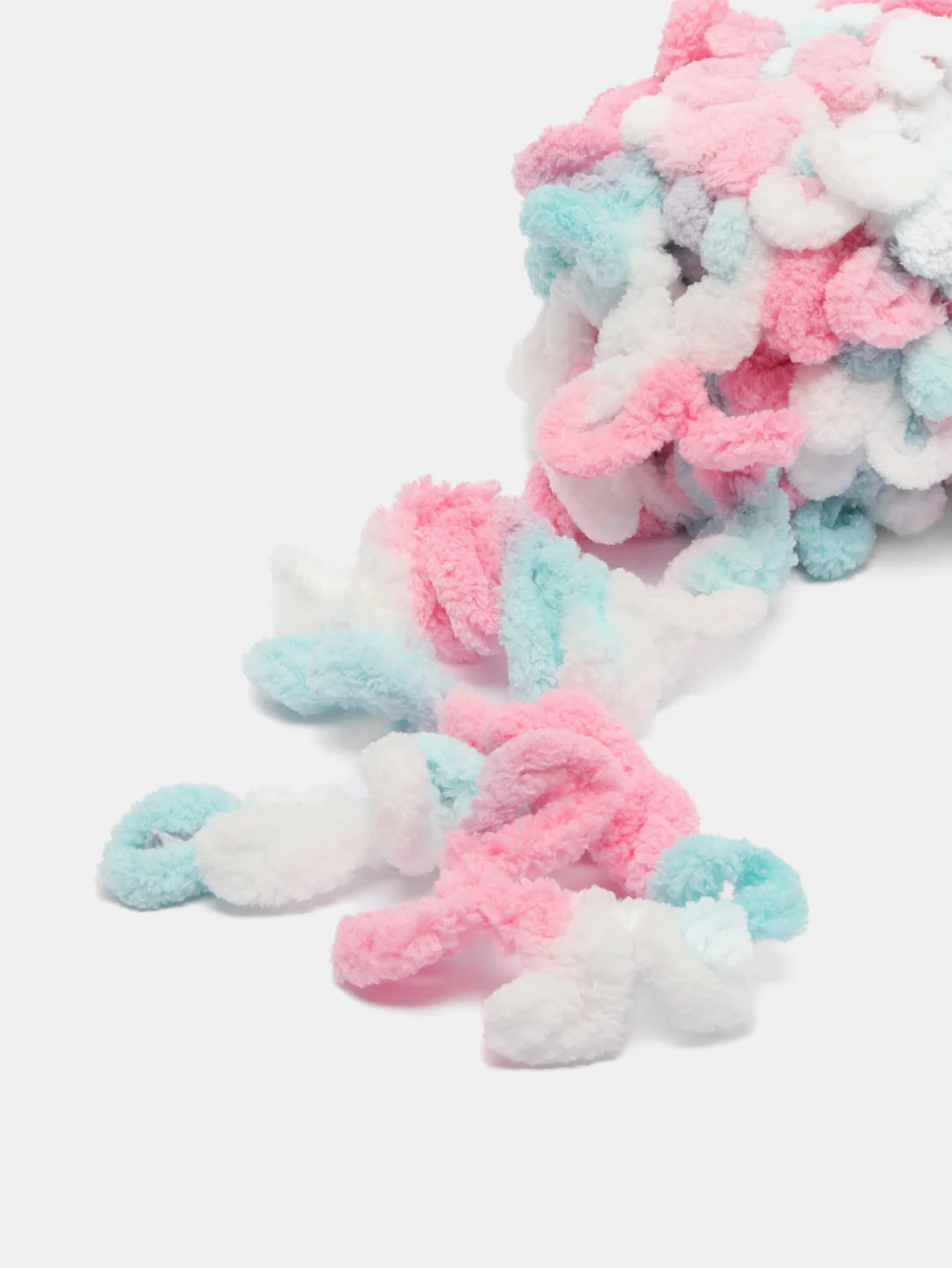 Ледяной пряжа Alize Puffy Color, петельки, 5 штук, микрополиэстер
