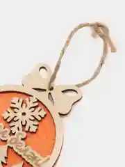 Алый новогодние елочные игрушки из дерева