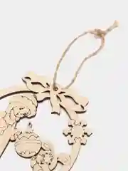 Золотой новогодние елочные игрушки из дерева