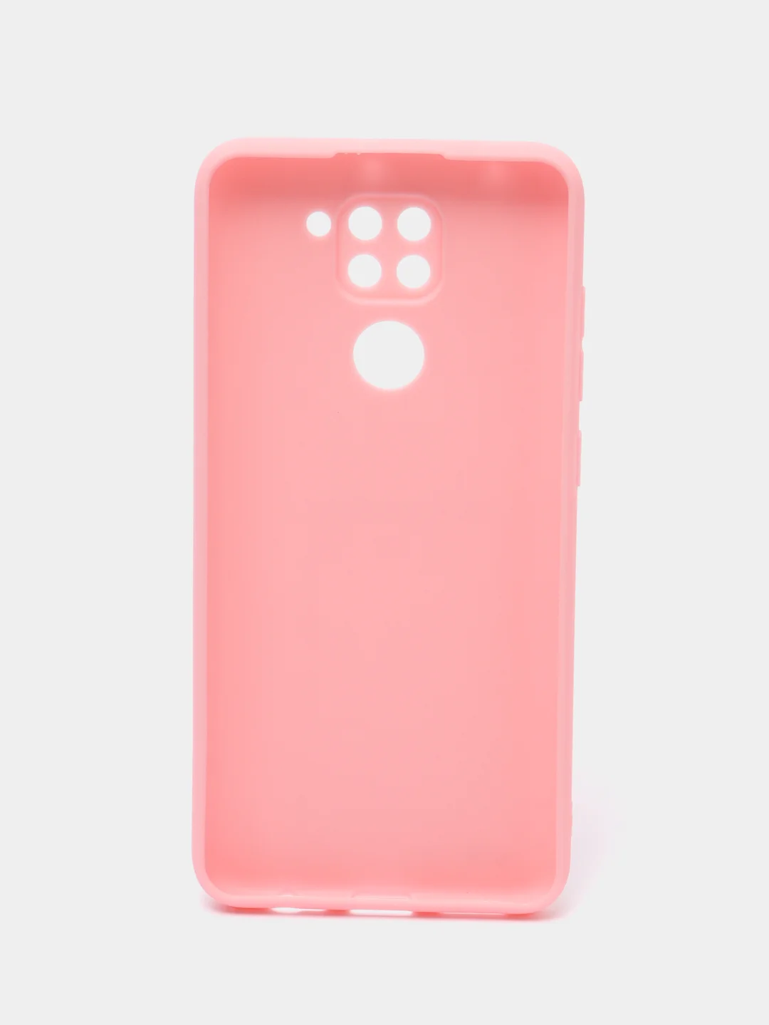 Розовый чехол для Xiaomi Redmi Note 9, Сяоми Редми Нот 9 силиконовый, цветной матовый