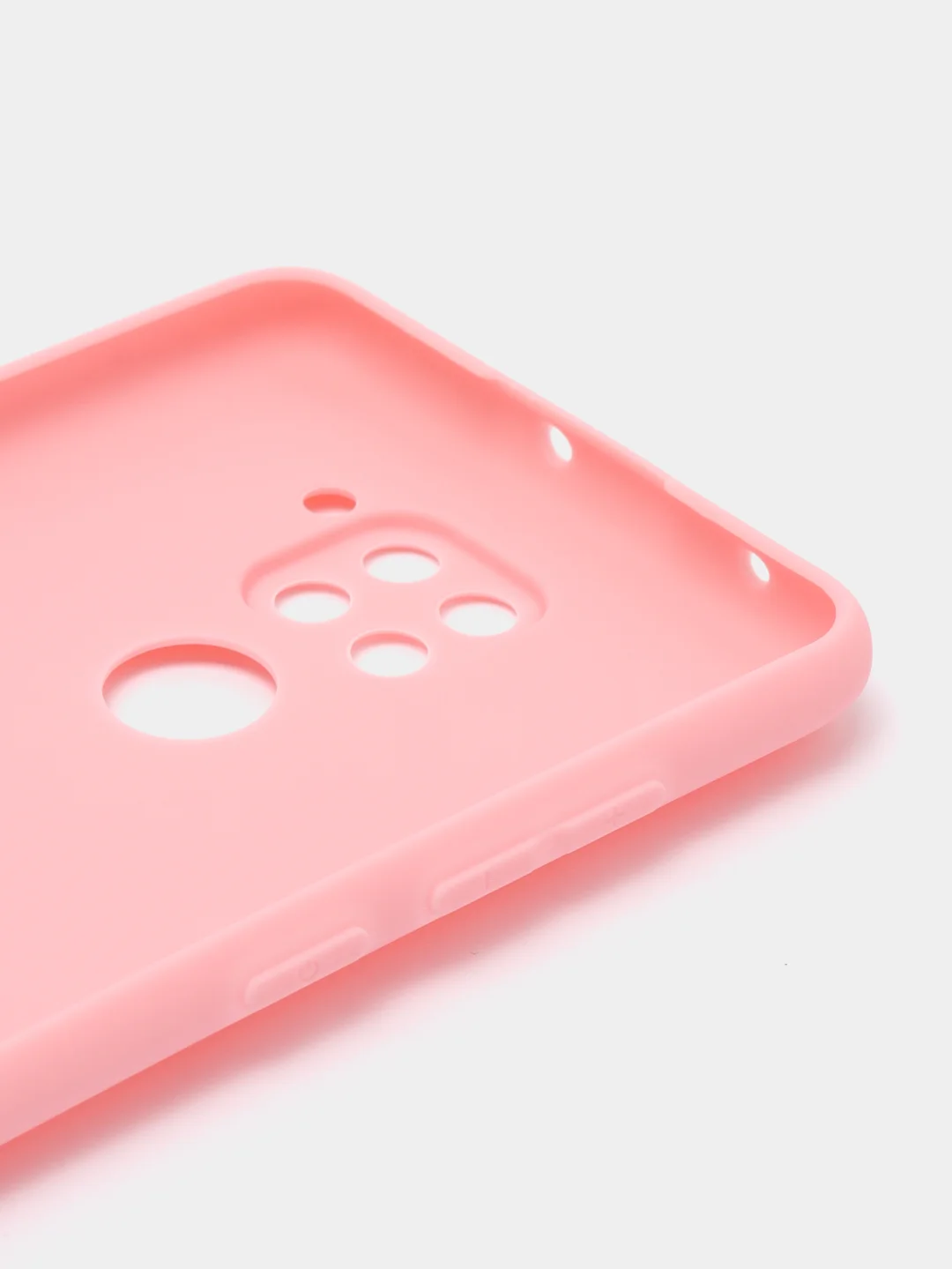 Розовый чехол для Xiaomi Redmi Note 9, Сяоми Редми Нот 9 силиконовый, цветной матовый