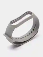 Серый силиконовый ремешок для Xiaomi Mi Band 5 / Mi Band 6, Сяоми Ми Банд 5 / Ми Банд 6