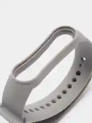 Серый силиконовый ремешок для Xiaomi Mi Band 5 / Mi Band 6, Сяоми Ми Банд 5 / Ми Банд 6