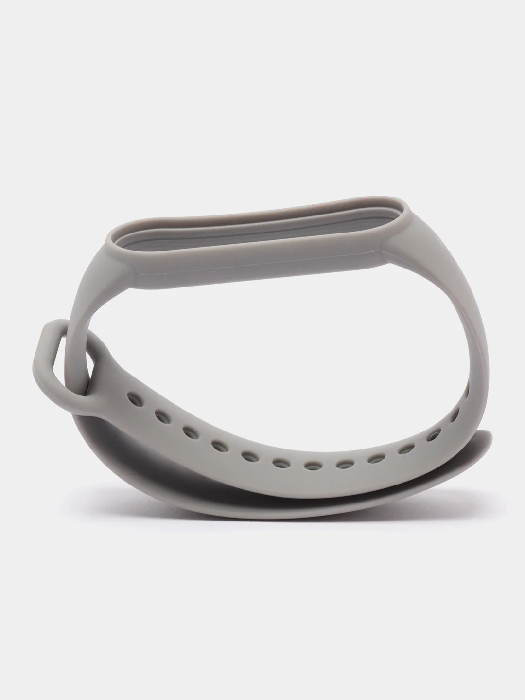 Серый силиконовый ремешок для Xiaomi Mi Band 5 / Mi Band 6, Сяоми Ми Банд 5 / Ми Банд 6