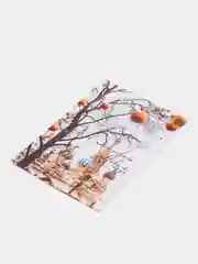 Красный новогодние открытки - шильдики, 10 х 7 см, открытки для подарков, открытки для цветов