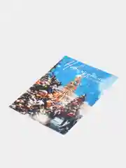 Серебряный новогодние открытки - шильдики, 10 х 7 см, открытки для подарков, открытки для цветов