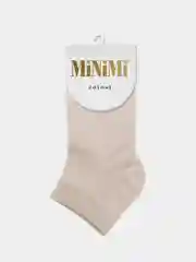 Бежевый женские носки MiNiMi Cotone 1201, укороченные, всесезонные