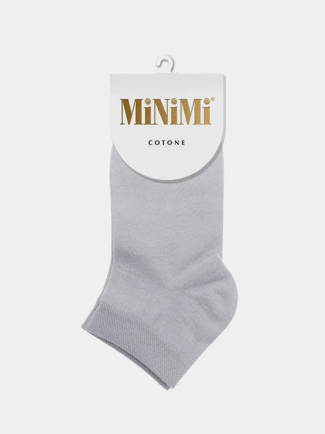 Серый женские носки MiNiMi Cotone 1201, укороченные, всесезонные