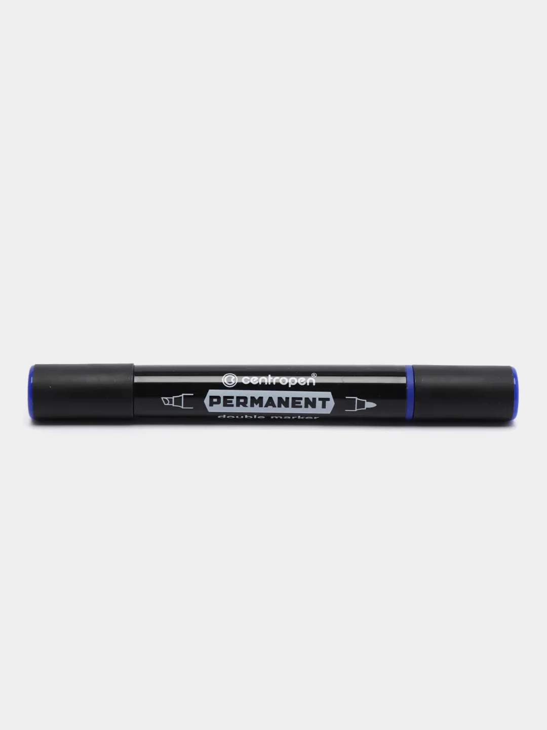 Маркер перманентный двусторонний Centropen, синий