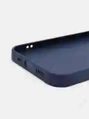 Темно-синий чехол iPhone 11, 12, 13 Pro Max, 14 Plus, твердый пластиковый глянцевый под стекло