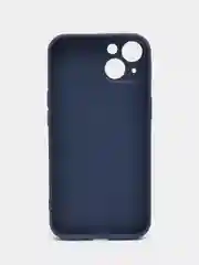 Темно-синий чехол iPhone 11, 12, 13 Pro Max, 14 Plus, твердый пластиковый глянцевый под стекло