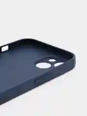 Темно-синий чехол iPhone 11, 12, 13 Pro Max, 14 Plus, твердый пластиковый глянцевый под стекло