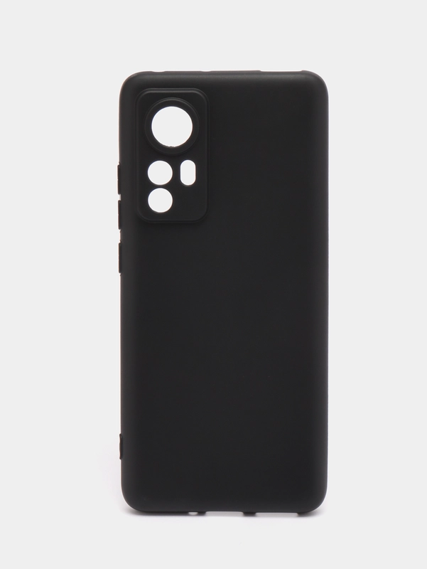 Чехол Xiaomi 12 / 12X / 12S, Сяоми 12 / 12Х / 12С черный силиконовый
