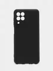Черный чехол Samsung Galaxy M33 (Самсунг Галакси М33), черный, силиконовый