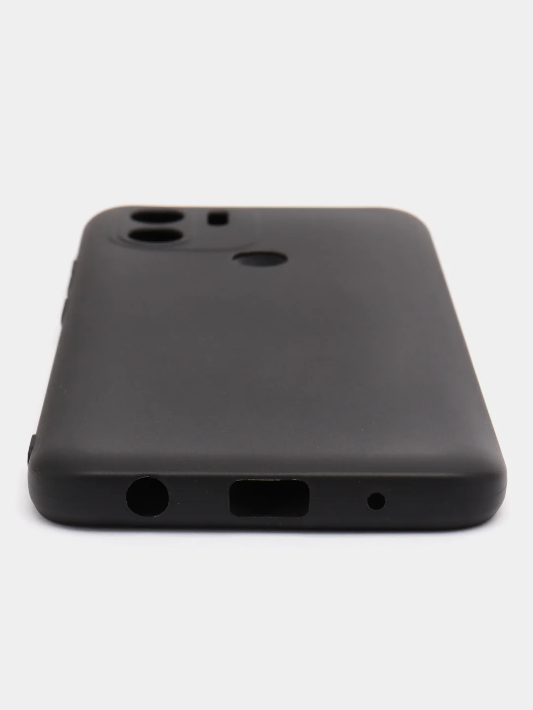 Угольный чехол Xiaomi Redmi A1+ Plus A2+ Poco C51 (Сяоми Редми А1+ Плюс) черный силиконовый